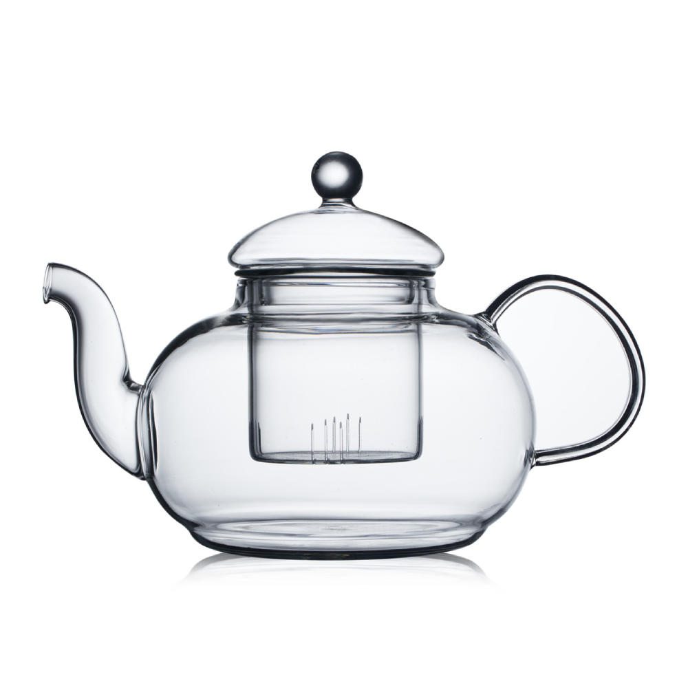 Snap Steep Heat-Resistant Glass Teapot with Infuser – 400ml/1000ml